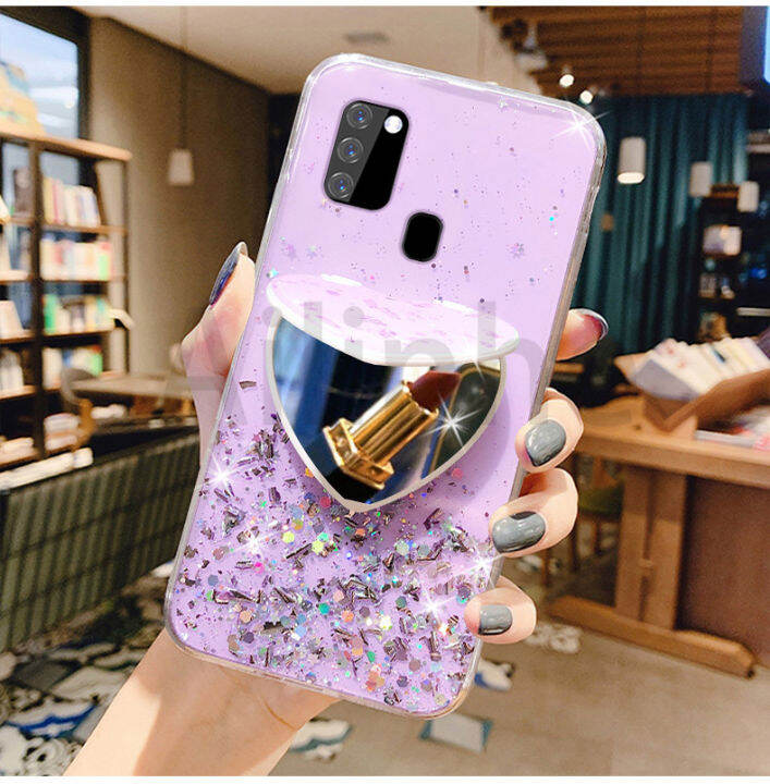 เคสโทรศัพท์-samsung-galaxy-m11-m31-m21-m12-m33-5g-เคส-m53-m23ใสซิลิโคน-tpu-ลายดาวกากเพชรกรอบด้านหลังป้องกันนิ่ม