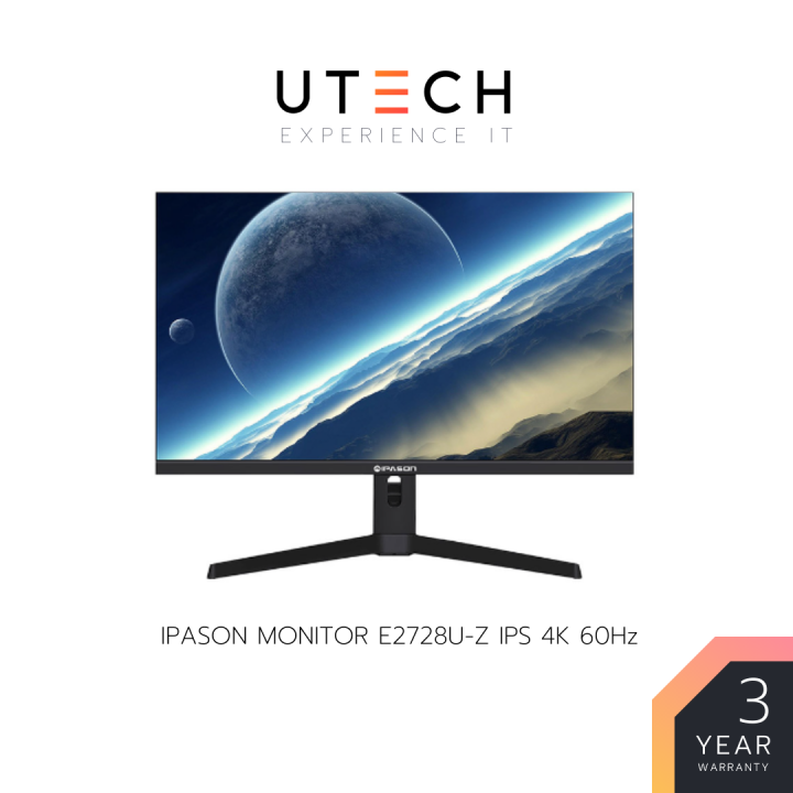 จอคอมพิวเตอร์-จอมอนิเตอร์-ipason-monitor-รุ่น-e2728u-z-27-4k-uhd-60-hz-warranty-3-year-by-utech