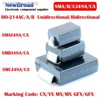 10PCS SMD TVS Diode Unidirectional SMAJ48A CX SMBJ48A MX SMCJ48A GFX Bidirectional SMAJ48CA YX SMBJ48CA MX SMCJ48CA GFX DO-214A