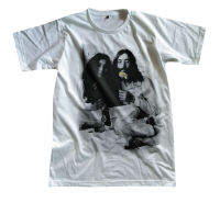 John Lennon &amp; Yoko Ono The Beatles เสื้อยืด แขนสั้น เสื้อวง นักร้อง คอกลม สกรีนลาย ผู้ชาย ผู้หญิง ย้อนยุค เสื้อยืดลําลอง พิมพ์ลายวง ร็อคเมทัล