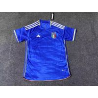 [Fans] 2324 New Italian Home Blue Football Premium Shirt Short Sleeve T-Shirt Top