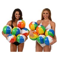 New Summer Inflatable Beach Ball Summer Outdoor Pool Play Ball Swimming Toy Water Game Sports Water Bouncing Ball Colorful Toys Balloons