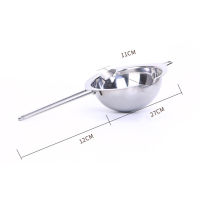 Stainless Steel Chocolate Butter Melt Ting Bowl Long Grip Handle Heating Pot DIY Kitchen Pastry Cooking Dessert Baking Tools