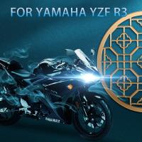 [ANYA Auto Parts] สำหรับ Yamaha YZF โคมไฟ HS1 R3พร้อมเลนส์อุปกรณ์เสริมรถจักรยานยนต์ไฟหน้ารถมอเตอร์ไซค์แบบ LED H4ไฟสูงต่ำทางคาเฟ่นักแข่ง Enduro Moto ด้านหน้า