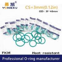 3PCS/lot Fluorine rubber Ring FKM O ring Seals CS3mm OD31/32/33/34/35/36/37/38/39/40x3mm Seal Gaskets Ring sealing Washer