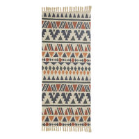 Bohemian Home Decorative Cotton Linen Hand Rugs Geometric Floor Mat Bedroom Living Room Car With Tassels