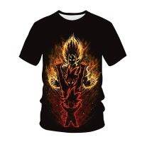 Cartoon Japanese New Anime Fashion Mens T-shirt Dragon Ball Goku 3D Printed Childrens Summer Womens T-shirt Top Clothing