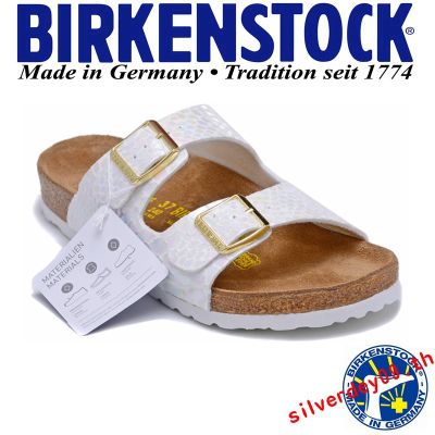 【 Ready Stock 】Birkenstock Arizona รองเท้าแตะลำลองสำหรับสตรีเหมาะกับการพกพา d