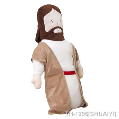 ﹍◆✎ SHUAIYI Boneca de pelúcia recheada para homens e mulheres Brinquedo macio presentes cristãos religiosos Decoração do lar Jesus macio confortável
