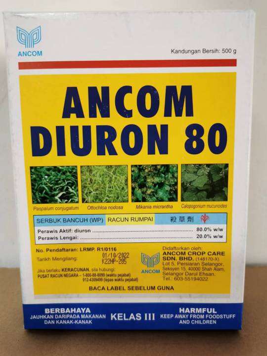 Ancom Diuron 80 500g Racun Rumput Herbicides Lazada