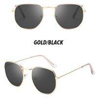 【ผู้หญิงแว่นตากันแดด】Korean R Small Square Metal Frame Sunglasses WomenMen