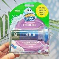 เจลติดโถสุขภัณฑ์ กลิ่นลาเวนเดอร์ Fresh Gel Toilet Cleaning Stamp Lavender 6 gel stamp (Scrubbing Bubbles®) เจลหอมดับกลิ่น เจลหอมติดชักโครก