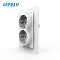 ♛❏ LIVOLO Multi European Wall Plug16A Electrical Wall Sockets Power OutletsDouble EU SocketStandard Back SizeType F Plug