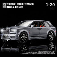 1:20 Rolls Royce Cullinan จำลองสูง Diecast โลหะผสมรุ่นรถเสียงดึงกลับคอลเลกชันเด็กของเล่นของขวัญ