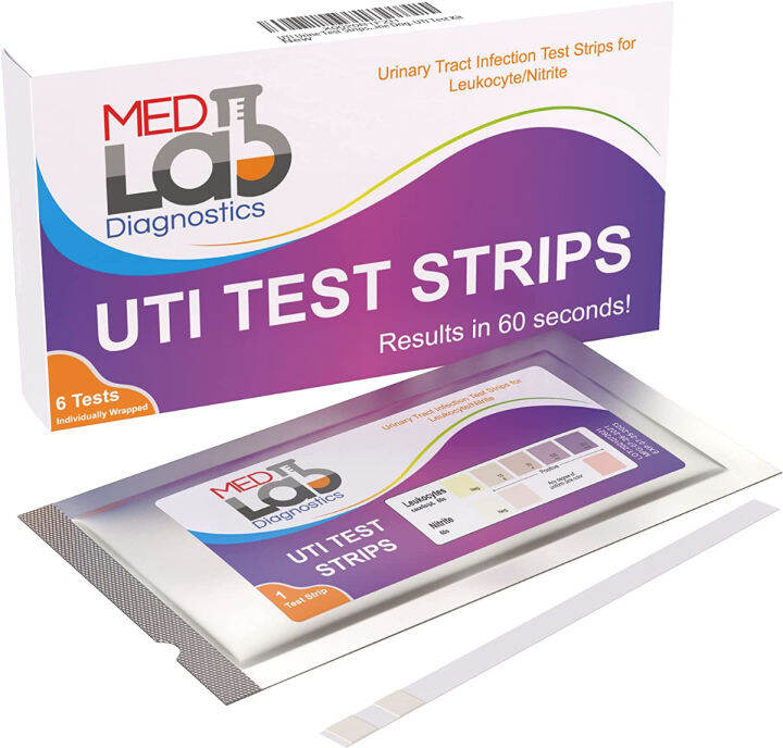 Med Lab Diagnostics UTI Urine Test Strips(Pack of 6 )Individually