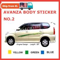 （Kvs auto parts）สติ๊กเกอร์ TOYOTA AVANZA 2ด้านร่างกายบุรถยนต์ [คลังสินค้าพร้อม] สติ๊กเกอร์ Pelekat Avanza Stiker