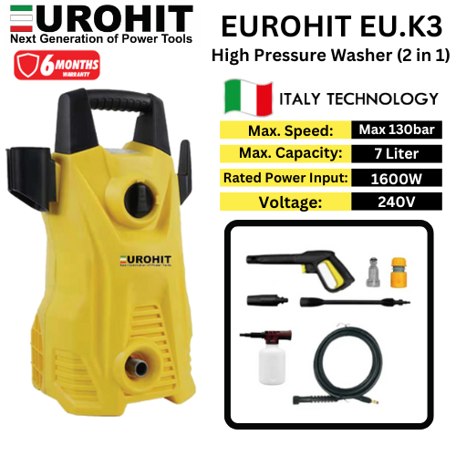 Eurohit Euk3 Water Jet Sprayer Waterjet High Pressure Cleaner Car Washer Mesin Cuci Kereta Lazada 2464