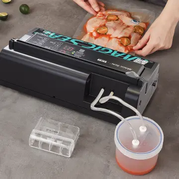 MAGIC SEAL MS400 Food Vacuum Sealer Machine Best Vacuum Sealer Packaging  Machine Plastic Bag Sealer Common To All Bags