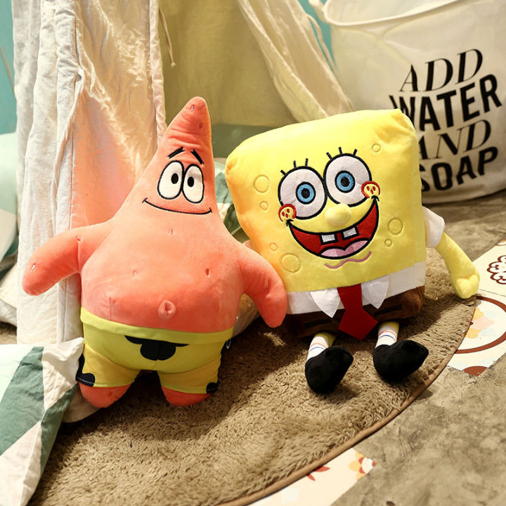 spongebob-ตุ๊กตา-pie-big-star-การ์ตูนอะนิเมะตุ๊กตาของเล่นตุ๊กตาเด็กของขวัญ-cirls-ของขวัญคริสต์มาสของขวัญวันเกิด