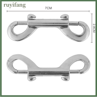 ruyifang Double ended Bolt Snap hooks Heavy Duty Trigger CHAIN คลิปโลหะเกรด Marine สำหรับฟาร์มใช้ถังน้ำสุนัขสายจูงม้า Tack