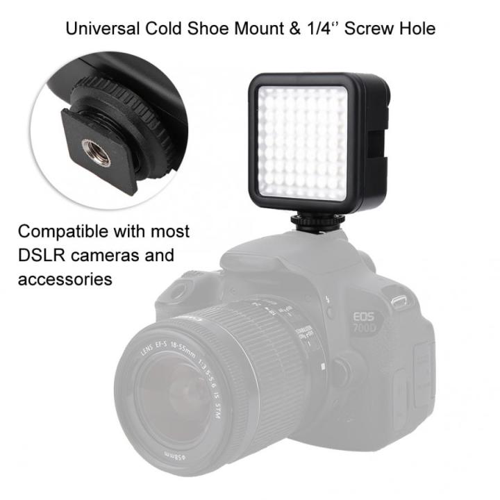 สำหรับแฟลชวิดีโอ-led-w49ขนาดเล็กโคมไฟกล้องเติมแสงให้กับภาพถ่ายสำหรับปืนใหญ่สำหรับกล้องวิดีโอกล้องโซนี่กล้องสมาร์ทโฟน-nikon