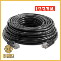 MIMOSA สายแลนสำเร็จรูป ยืดหยุ่นดี ทนการบิดงอ รับสปีดสูงสุด 10Gbps LAN CAT6 Indoor สายแลนภายในอาคาร คละสี