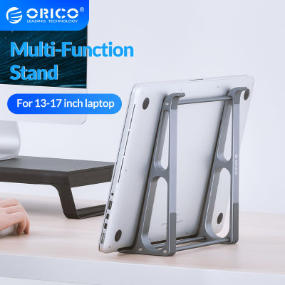 ORICO 2 IN 1 Portable Vertical Laptop Stand Riser Portable Aluminium Detachable Computer Holder for 13-17 inch Notebook