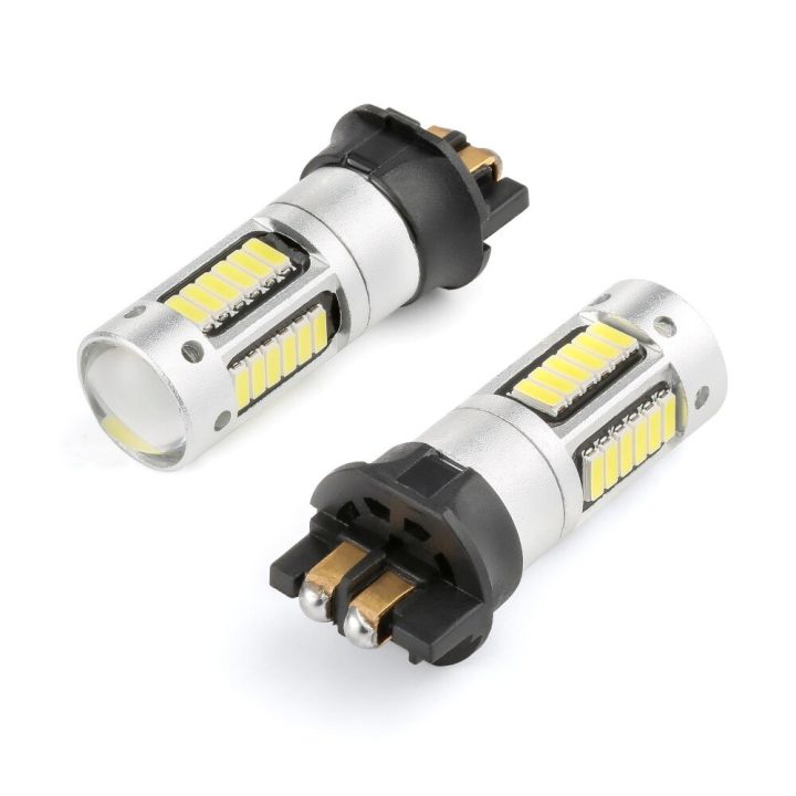 2ชิ้น-canbus-obc-pw24w-pwy24w-ไฟ-led-ไฟกระพริบสำหรับ-audi-a3-a4-q7-bmw-volkswagen-กลางวัน-lampu-jalan-สีขาว