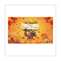 Happy Thanksgiving Day Hanging Fall Harvest Poster 70.8Inx43.3in for Thanksgiving Day Party Decoration