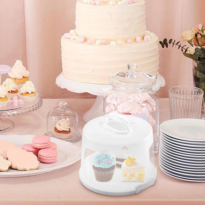 cupcake-protector-dome-universal-โปร่งใส-cupcake-lid-bell-ครอบคลุมมัลติฟังก์ชั่แบบพกพาอาหารเค้กเสิร์ฟ-dome
