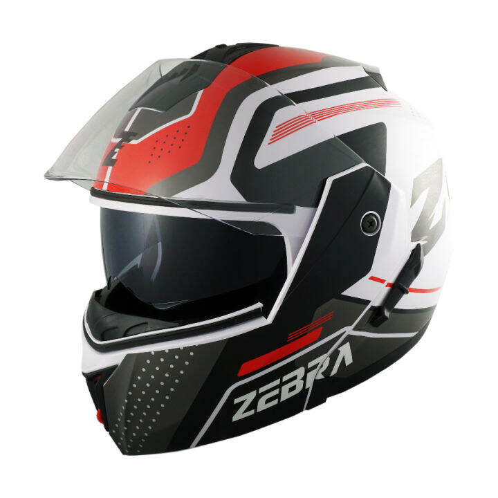 ZEBRA YM602 Motorcycle Helmets Open Face Modular Motor Helmet Dual