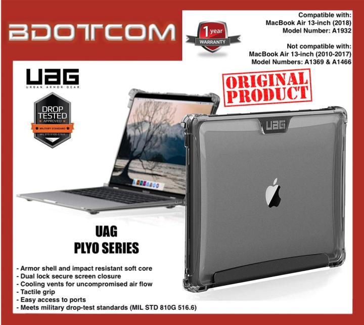 UAG MacBook Air 13-inch (2018) (A1932) Plyo Rugged [Ice] Case