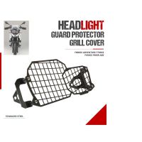 ♧ฝาครอบป้องกันตัวป้องกันไฟหน้าสแตนเลสตะแกรงสำหรับ BMW F800GS F650GS F700GS คู่2008- 2013ยามหลอดไฟหน้า