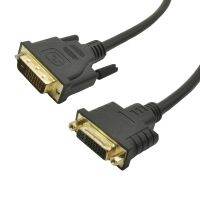 DVI kabel ekstensi laki-laki ke perempuan penuh 25 Pin DVI-D 24 1 untuk Monitor 0.5M