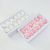 【cw】12 pcslot Preserved Flowers Immortal Rose Flower 3-4CM Diameter Mothers Day Gift DIY Eternal Life Flower Material Gift ！