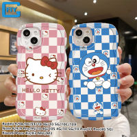 ลายการ์ตูนคู่ลาย Hello Kitty Doraemon สำหรับ Xiaomi Redmi Note 11 Pro 10S 10X 10 9 Pro 9S 9 8 Redmi 9 9A 9C 9T 10 10C Xiaomi Poco X3 NFC M3 TPU อ่อนเคสโทรศัพท์ที่ครอบคลุมและฝาครอบป้องกันเต็มรูปแบบ