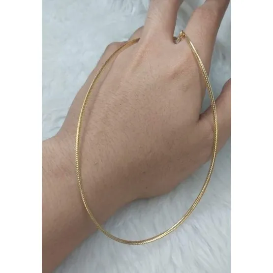 18k gold omega necklace