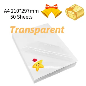 Sticker Photo Paper Sticky A4 Self Adhesive Glossy Craft Sheets