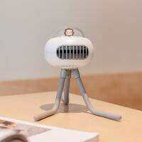 【YF】 Bladeless Fan 4 Speed Wireless High Wind Mini Flexible Air Conditioner Usb Rechargeable Baby Stroller Octopus Clip