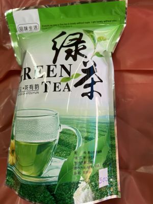 ชาเขียวอย่างดี ผสมเก๊กฮวย (500 กรัม) ชงน้ำร้อนดื่ม กลิ่นหอมของเก๊กฮวยอ่อนๆ