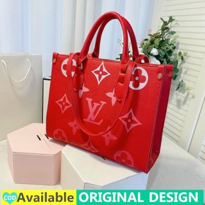 (คุณภาพสูง) LV Onthego Neverfull Tote กระเป๋า,2022ใหม่กระเป๋าแฟชั่นสลิงกระเป๋าหูหิ้วความจุขนาดใหญ่สำหรับผู้หญิงกระเป๋าสะพายข้างหนัง Pu แฟชั่นเกาหลีดั้งเดิมกระเป๋าถือ Coach สำหรับสำนักงาน