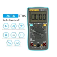 Zotek ZT100 มัลติมิเตอร์ ขนาดเล็ก 4000 Counts AC / DC แอมมิเตอร์ โวลต์มิเตอร์