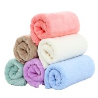 Home Towels Coral Velvet Towel Face Towe Washrag 35*75cm Microfiber Absorbent Soft Comfort Breathable Quick