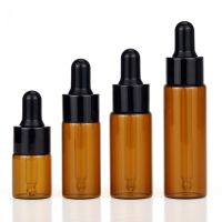 10ชิ้นล็อต5ml 10ml 15ml 20ml Amber Glass Dropper bottle Portable Glass Eye Dropper aromatpy esstenial Oil bottle