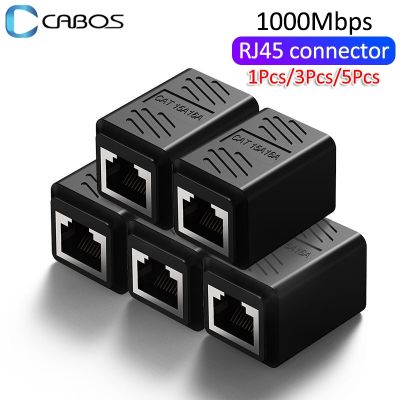 RJ45 Connector Adapter Network Extender Ethernet RJ45 Adapter Cable Gigabit Contact Coupler Plug Female to Female RJ45 Connector