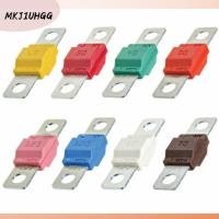 MKJIUHGG -125A แถบเชื่อมฟิวส์ โลหะสำหรับตกแต่ง หลายสี ฟิวส์สลักเกลียว ลดกระหน่ำ ชนิดปลั๊กอิน ฟิวส์มิดิ รถบรรทุกรถยนต์รถบรรทุก