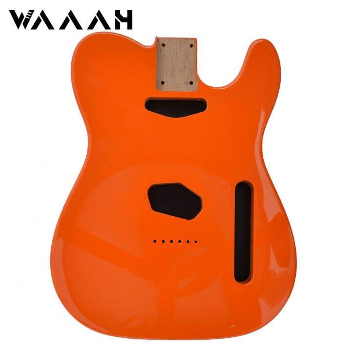 Electric Guitar Body High Gloss Alder Wood Tele Guitar Body Orange