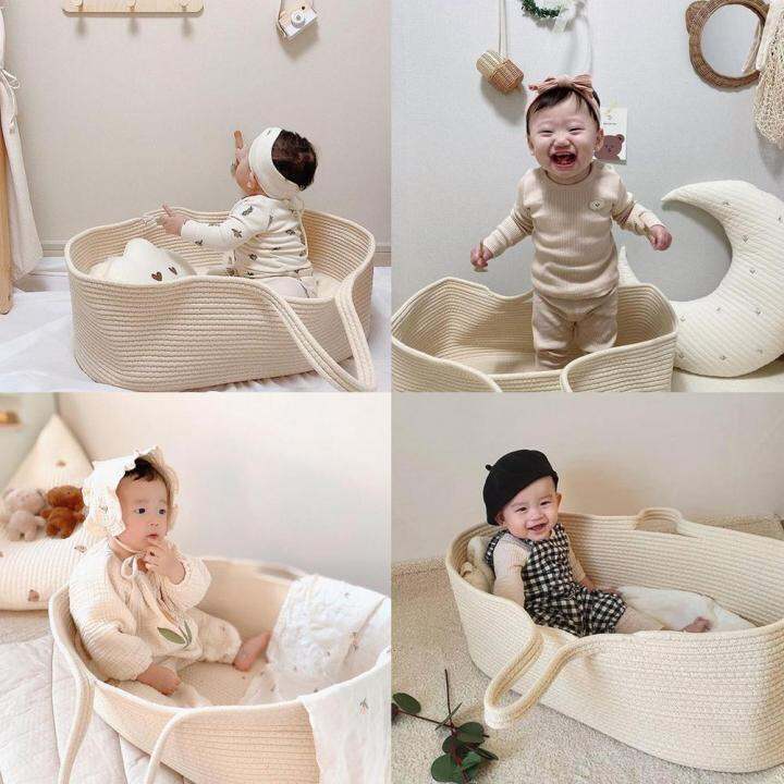 Baby Moses Basket Sleeping And Mattress Newborn Baby Sleeping Bed
