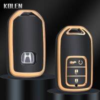 [Car Parts]kv โครงเปลือกนอกเคส Kunci Remote Mobil TPU สำหรับฮอนด้า Civic Fit เวเซลแจ๊ส CRV CR-V HRV HR-V หยก Freen Odyssey ปกป้องอุปกรณ์เสริม Fob