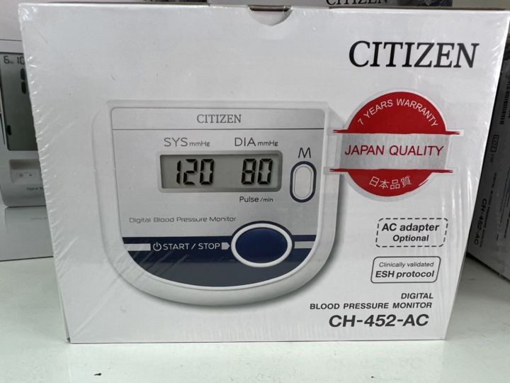 citizen-blood-pressure-ch-452-ac-เครื่องวัดความดัน-รับประกัน7ปี
